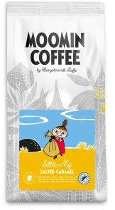 Lilla My-kaffe är ett smaksatt bryggkaffe med bas i brasilianska pärlbönor, där modig sälta möter söt karamell i en koncentrerad