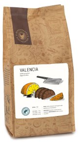 Valencia är ett extra krämigt smaksatt kaffe där svensk kaffetradition möter söt likör med toner av apelsinskal och kakao, i en