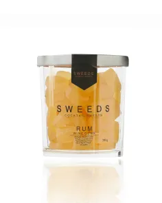 Vingummi från Sweeds Cocktail Sweets med smak av rum.