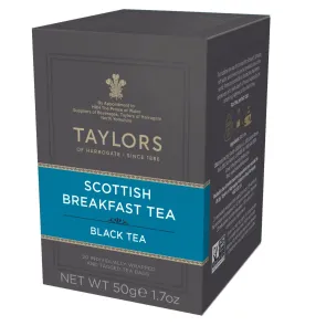 Ett svart frukostte från Taylors Of Harrogate förpackat i påsar.